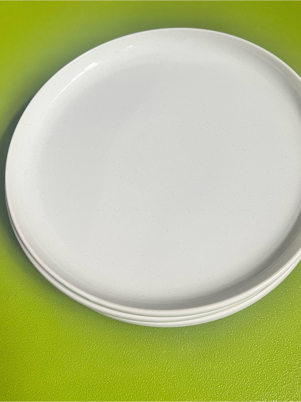 (3) Classic White Dinner Plate - Minimalist Everyday Plate - FAMIWARE